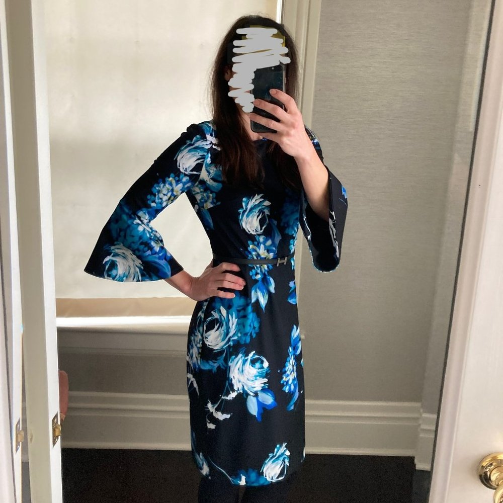 Calvin Klein Blue Floral Dress
